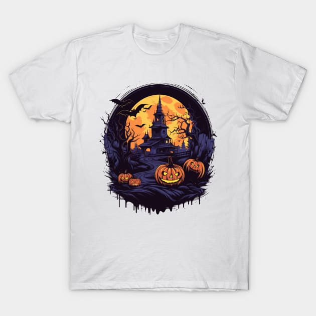 Halloween T-Shirt by Chromatic Fusion Studio